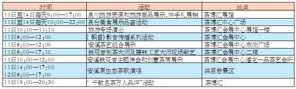 泉州茶文化旅游節(jié)活動精彩