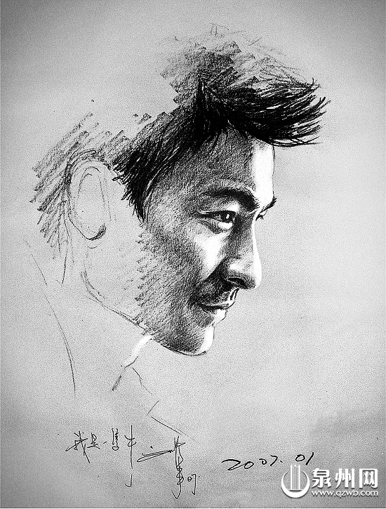 素描華仔畫像